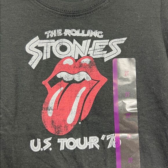 The Rolling Stones US Tour ‘78 Black t-shirt size 2T NWT - Picture 3 of 9